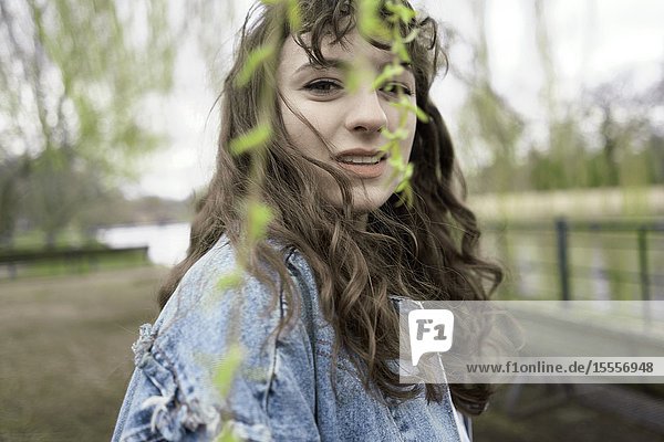 Young woman in park Berlin Germany