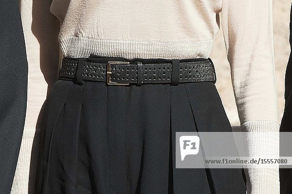 Queen Letizia of Spain attends the Opening of the 14th International Seminar on Language and Journalism 'Spanish and machines: Language ethics and Journalism' at Monastery of Yuso on October 3 2019 in San Millan de la Cogolla Spain