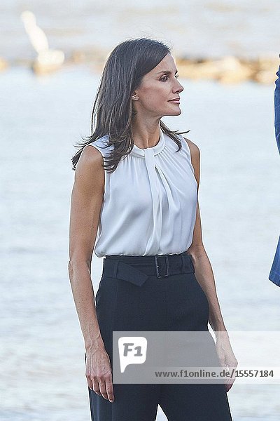 Queen Letizia of Spain visit Los Alcazares (Murcia) after the September floods on October 4 2019 Spain