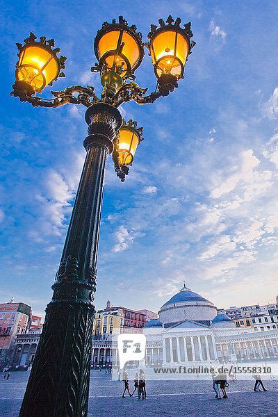 Piazza del Plebiscito square Naples city Campania Italy Europe.