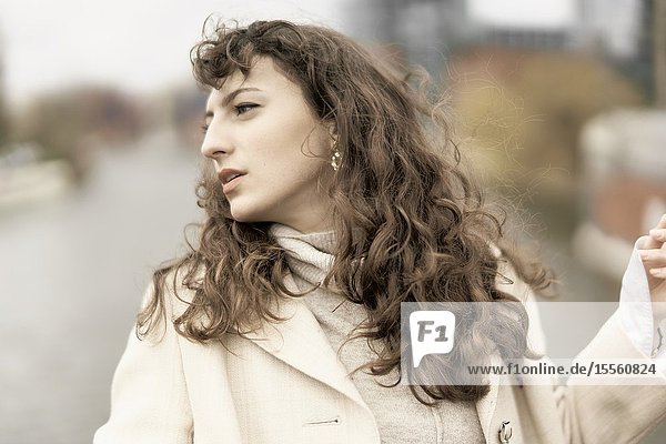 Young woman in Berlin Germany.