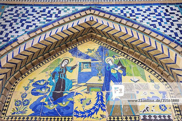 Armenian Holy Savior Cathedral Surb Amenaprkich Vank 1664 Annunciation New Julfa Armenian quarter Isfahan Isfahan Province Iran.