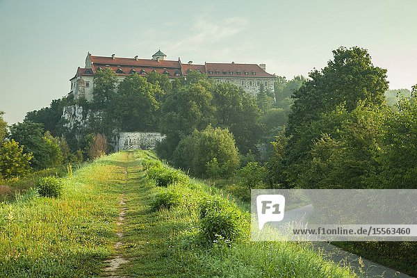 Sunrise Tyniec Abbey near Kraków Poland.