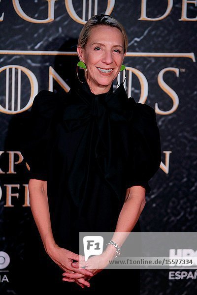 The stylist Michelle Clapton attend the photocall exhibition Game of Thrones..October 24 2019 Madrid