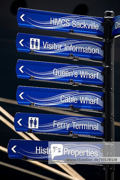 Canada halifax. seafront directions.