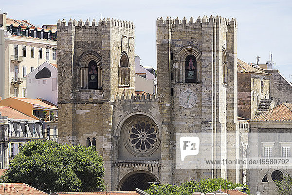 Außenansicht der Kathedrale von Lissabon  Portugal