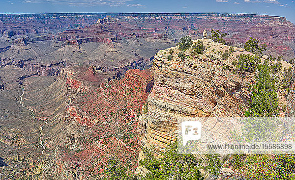 Blick auf den Shoshone Point am Südrand des Grand Canyon von der Westseite der Spitze  Grand Canyon National Park  UNESCO-Welterbe  Arizona  Vereinigte Staaten von Amerika