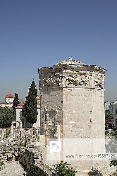 Turm der Winde  Römische Agora  Athen  Griechenland