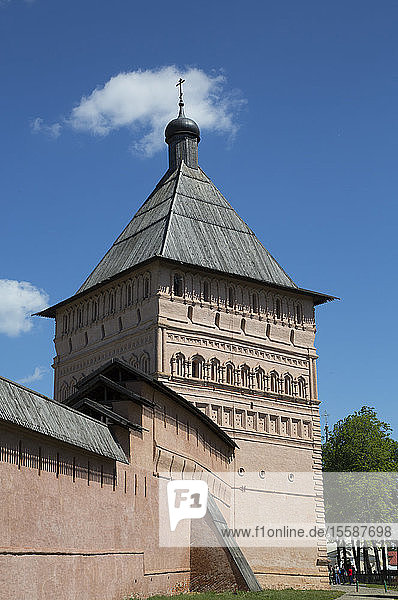 Rampart Walls and Towers Saviour Monastery of St. Euthymius UNESCO World Heritage Site Suzdal Vladimir Oblast Russia