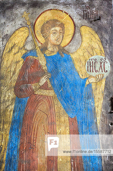 Frescoes Church of St. John the Baptist UNESCO World Heritage Site Yaroslavl Yaroslavl Oblast Russia