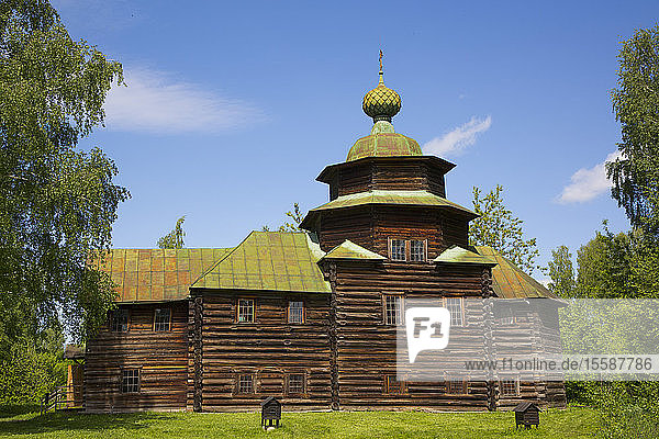 Kirche des Propheten Elias  Museum für Holzarchitektur  Kostroma  Gebiet Kostroma  Russland