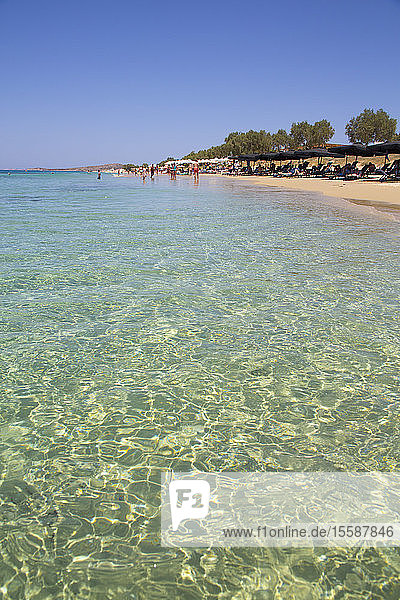 Plaka Beach Naxos Island Cyclades Group Greek Islands Greece