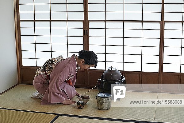Traditionelle japanische Teezeremonie