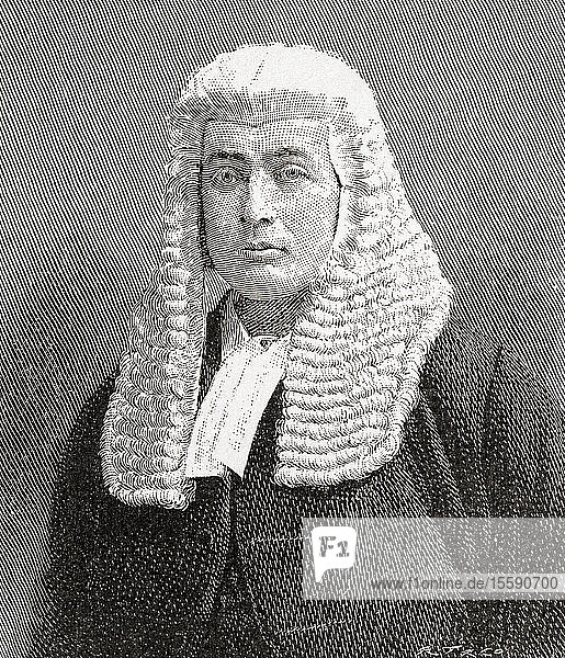 Sir William Rann Kennedy  1846 â€“ 1915. British jurist  Lord Justice of Appeal and an accomplished classical scholar. From The Strand Magazine  published January to June  1894.