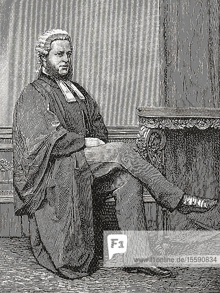 Henry Charles Lopes  1st Baron Ludlow  1828 â€“1899. British judge and Conservative Party politician. From The Strand Magazine  published January to June  1894.
