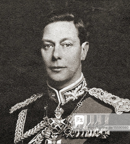 Georg VI.  1895 - 1952. König des Vereinigten Königreichs und der Dominions des British Commonwealth. Aus Vierzig wunderbare Jahre  veröffentlicht 1938.