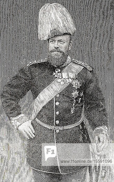 Alexander III  1845 â€“ 1894. Emperor of Russia  King of Poland  and Grand Duke of Finland. From The Strand Magazine  published January to June  1894.