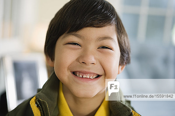 Portrait of a cheerful boy.