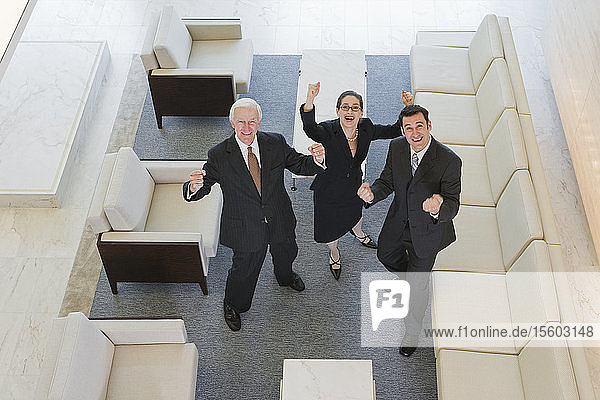 Business executives sitting in a meeting
