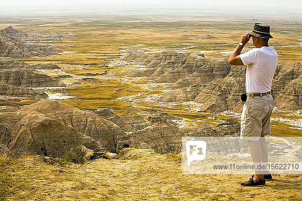 Interior South Dakota; Yellow Mound Overlook area of Badlands National Park.