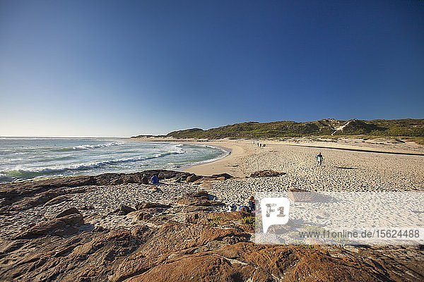 Prevelly Beach As Seen From Surfer's Point In Margaret River  Western Australia