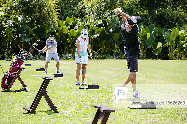 Golfspieler  Bali  Indonesien