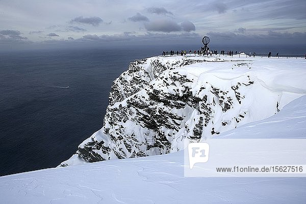 The North Cape (Norwegian: Nordkapplat?ï¿½et) is a promontory located on the island of Mager??ya  in northern Norway  in the community of Nordkapp. Its cliff 307 m high  is often considered the northernmost point of Europe
