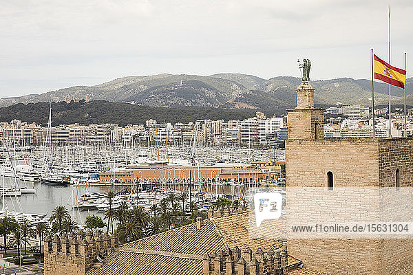 Spanien  Balearen  Mallorca  PalmaÂ deÂ Mallorca  Szenische Ansicht der Stadt