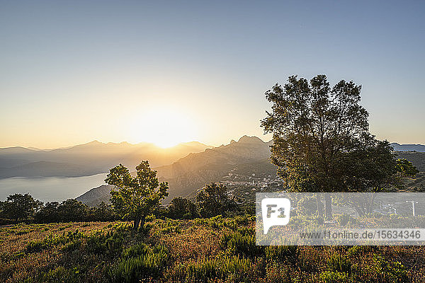 Blick vom Belvedere de Saliccio  Piana  Corse-du-Sud  Korsika  Frankreich