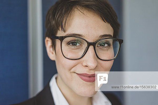 Portait of smiling young businesswoman