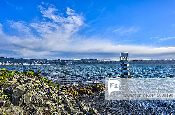 Lighthouse in Port Nicholson; Wellington  North Island  New Zealand