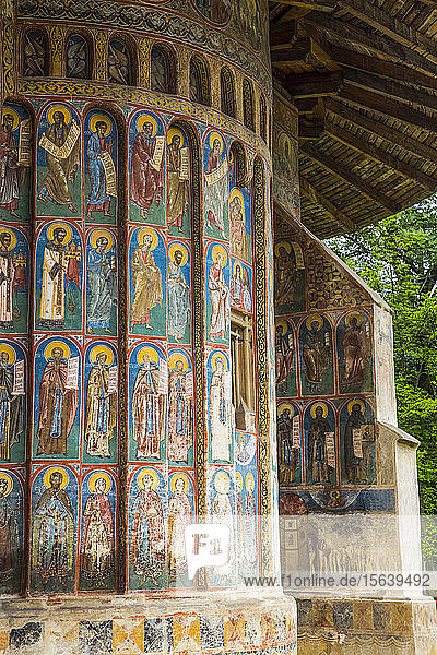 Exterior frescoes  'Last Judgement'  Voronet Monastery  1487; Gura Humorului  Suceava County  Romania