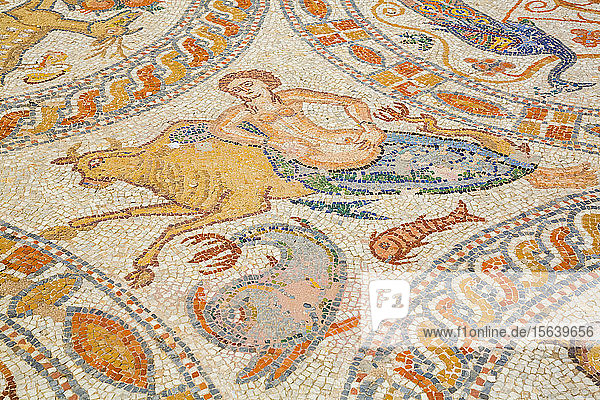Mosaik  4. Jahrhundert v. Chr.  Archäologisches Museum von Naxos  Burg von Chora; Chora  Insel Naxos  Kykladen  Griechenland