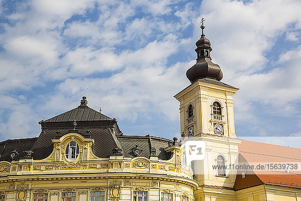 Rathaus mit Glockenturm; Sibiu  Siebenbürgen  Rumänien