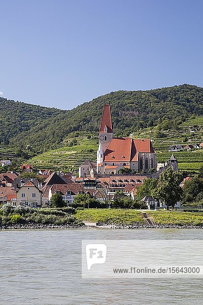 Ortsansicht Weißenkirchen in der Wachau Wachau Niederösterreich Österreich Europa