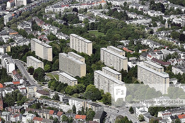 Grindel-Hochhäuser Harvestehude Hamburg Deutschland Europa