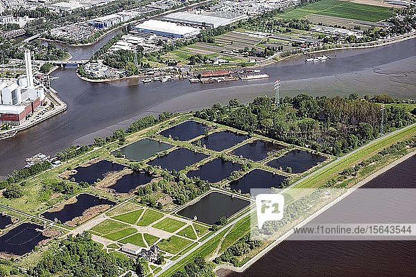 Wasserkunst Elbinsel Kaltehofe Wasserwerk Rothenburgsort Hamburg Deutschland Europa