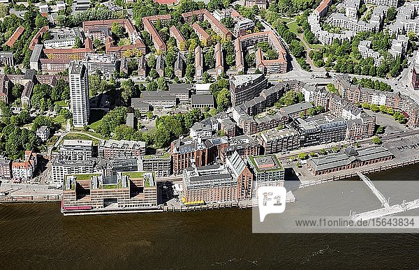 Bürogebäude Holzhafen-Ost Elbspeicher und Stadtlagerhaus Große Elbstraße Altona Hamburg Deutschland Europa