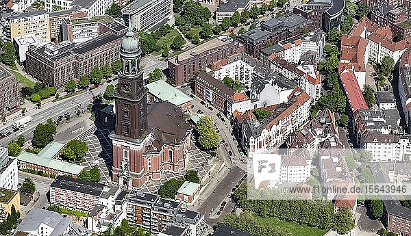 Evangelische Hauptkirche Sankt Michaelis St. Pauli Hamburg Deutschland Europa