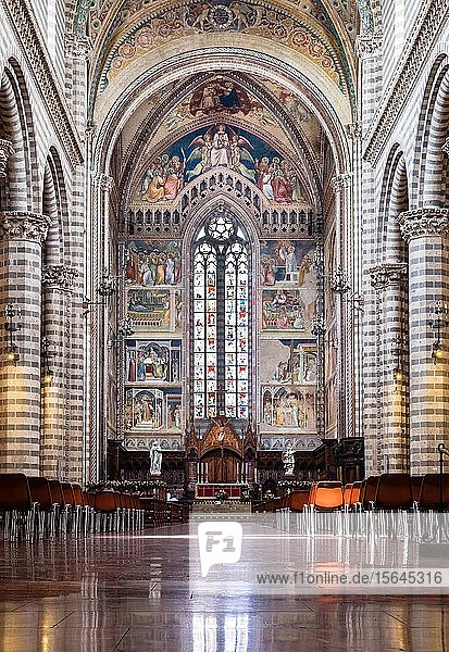 Innenraum  Chor  14. Jahrhundert  Dom Santa Maria Assunta  Orvieto  Umbrien  Italien  Europa