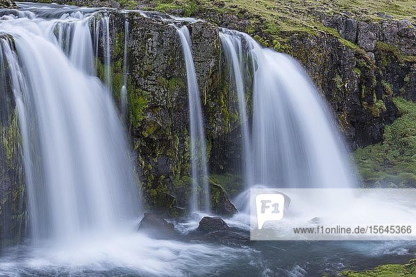 Waterfall  West Iceland  Vesturland  Iceland  Europe