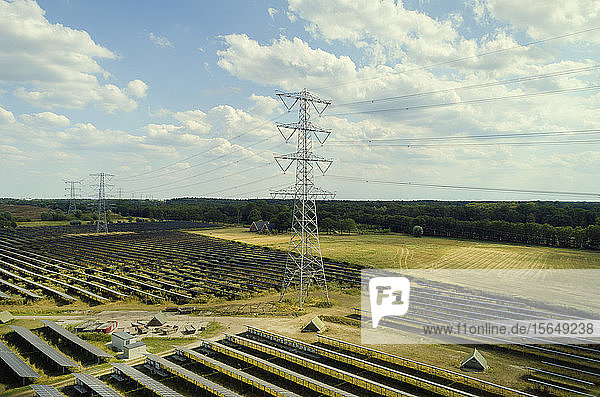 Large solar farms  Andijk  Noord-Holland  Netherlands