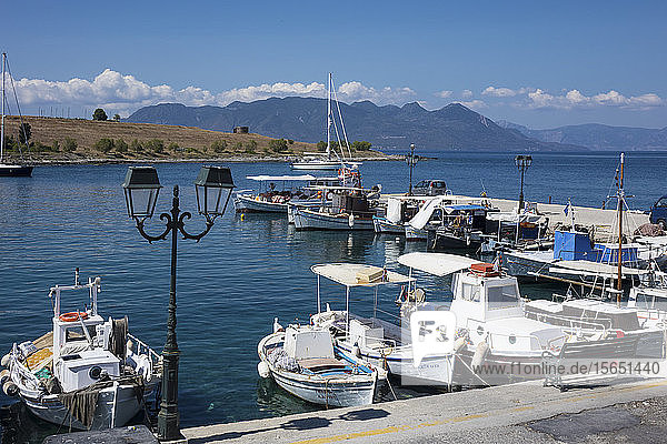 Harbour  Perdika Aegina  Saronic Islands  Greek Islands  Greece
