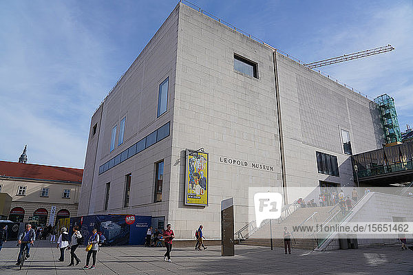 Leopold Museum im Museumsquartier in Wien  Österreich  Europa