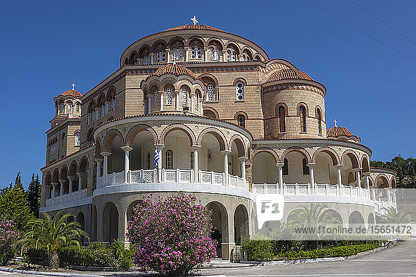 Aghios Nektarios Monastery  Aegina  Saronic Islands  Greek Islands  Greece