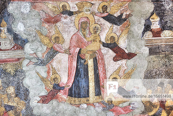 Fresken  Kirche des Propheten Elias  UNESCO-Weltkulturerbe  Jaroslawl  Gebiet Jaroslawl  Russland