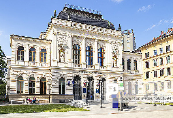 Die Nationalgalerie  Nationale Kunstgalerie (Narodna Galerija)  Ljubljana  Slowenien
