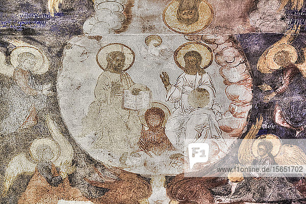 Fresken  Erlöserkirche auf der Stadt  UNESCO-Weltkulturerbe  Jaroslawl  Goldener Ring  Gebiet Jaroslawl  Russland