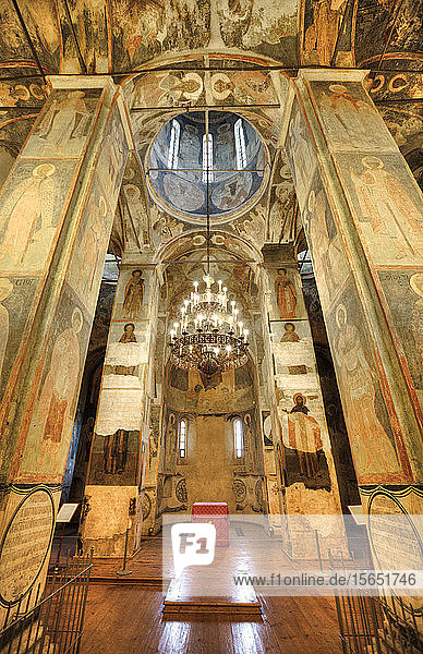 Fresken  Verklärungskathedrale  Spasski-Kloster  UNESCO-Weltkulturerbe  Jaroslawl  Goldener Ring  Gebiet Jaroslawl  Russland