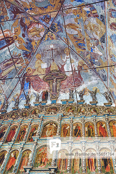 Frescoes Church of Epiphany UNESCO World Heritage Site Yaroslavl Yaroslavl Oblast Russia